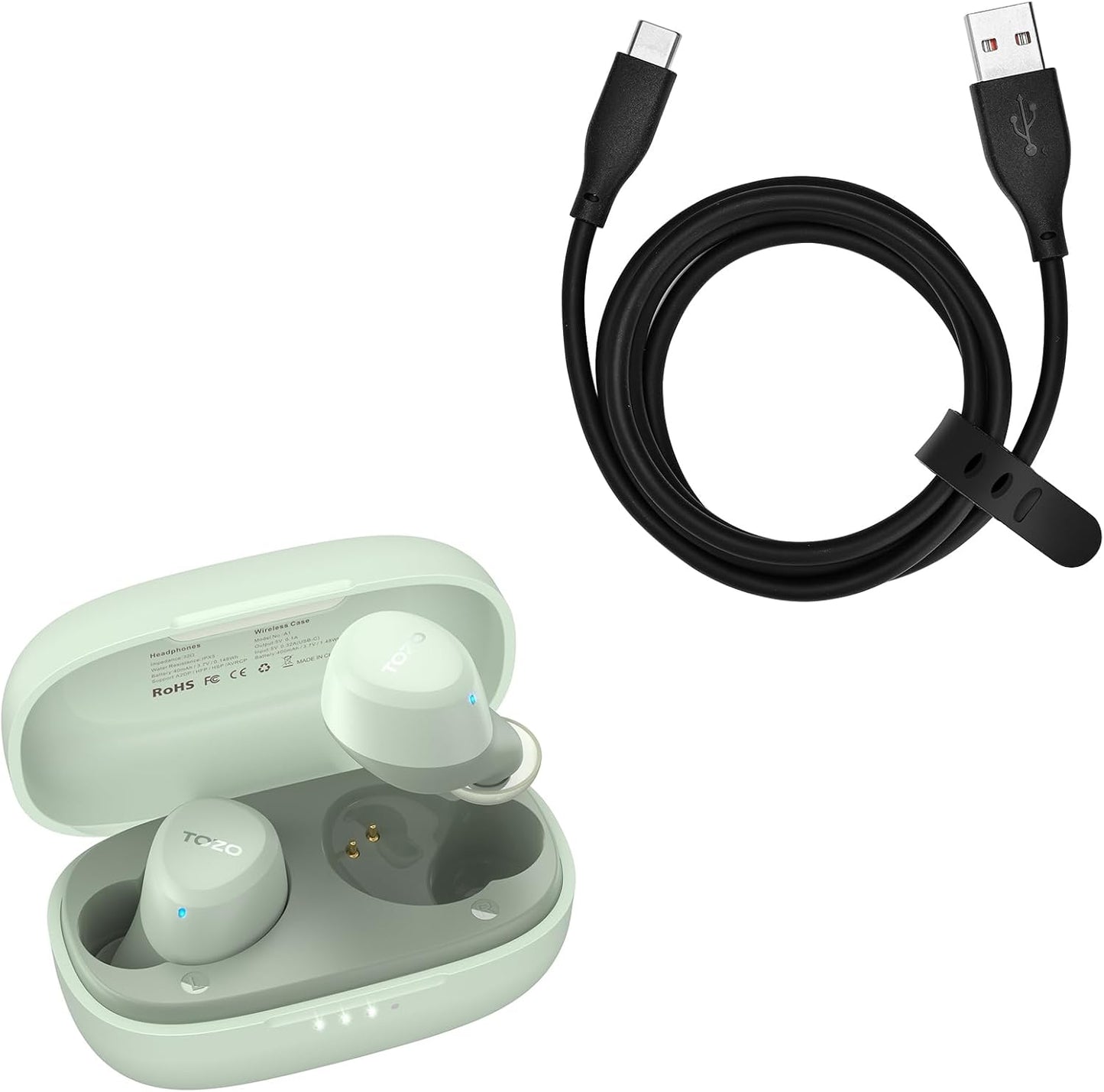 TOZO A1 Wireless Earbuds: Ultra-Lightweight & Fast Charging