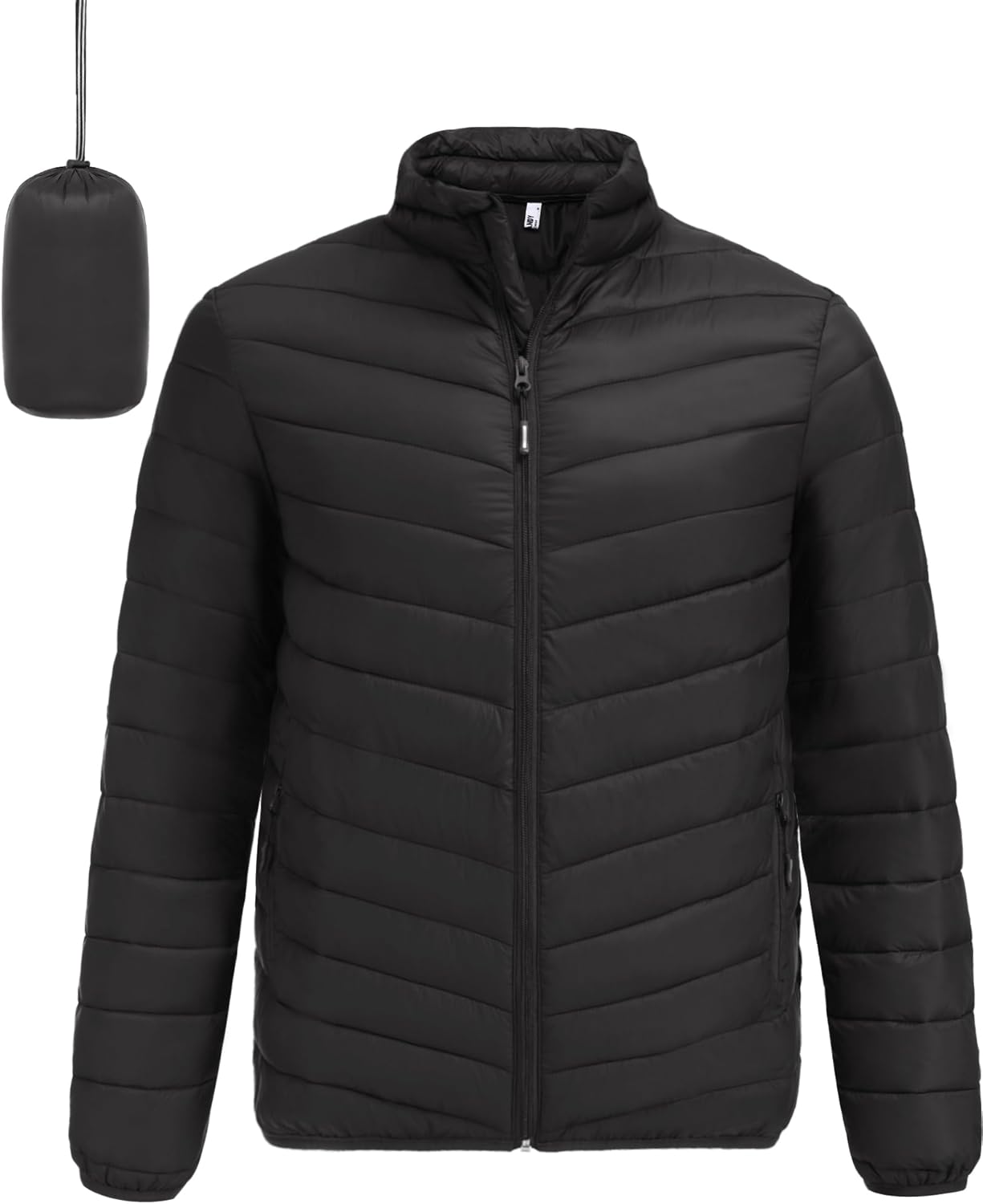 COOFANDY Men's Puffer Jacket: Lightweight and Packable Winter Coat