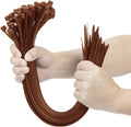 XINGO Brown 16 Heavy Duty Zip Ties - 100 Pack, 200 LB Strength