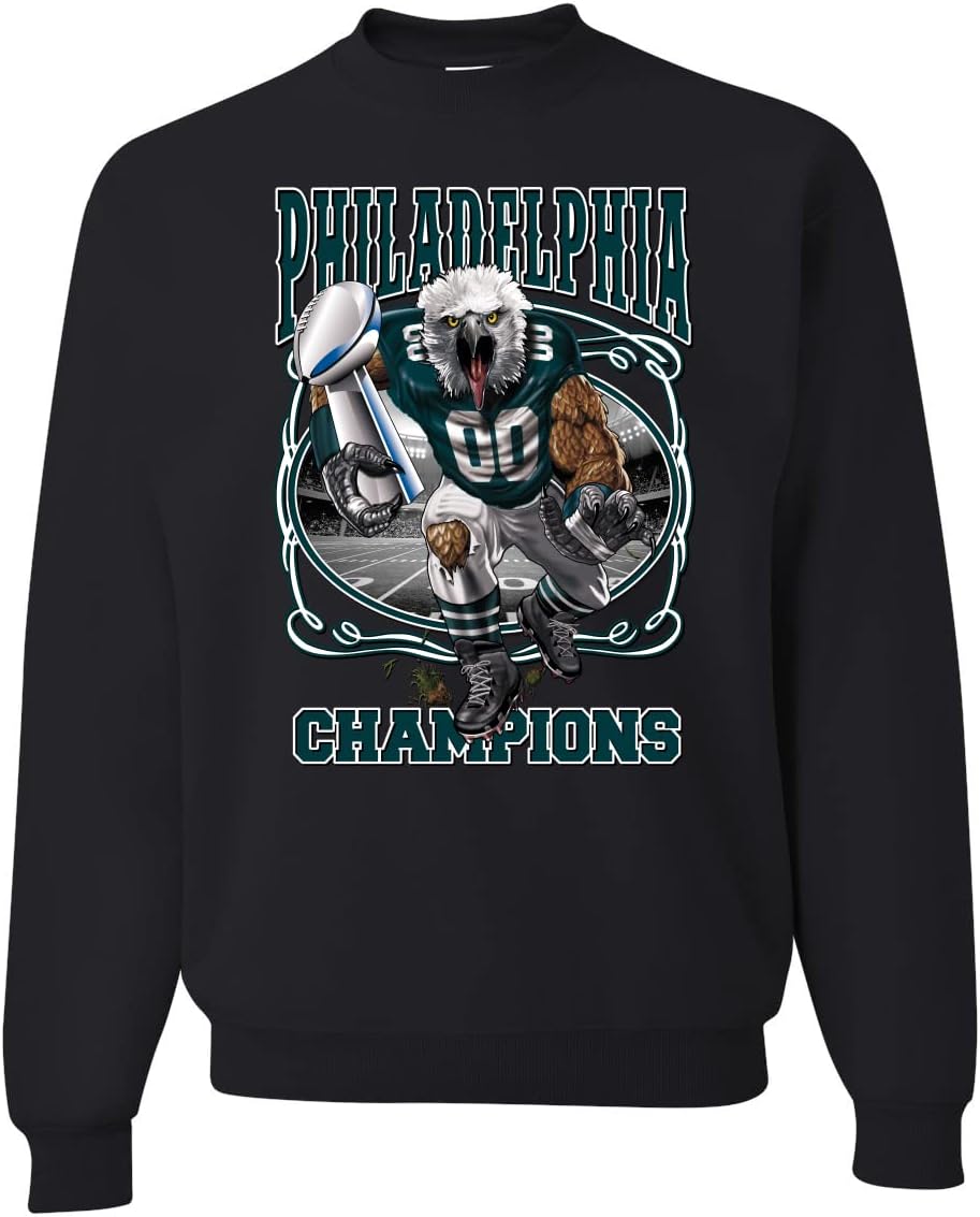PHI Football Fan Crewneck Sweatshirt