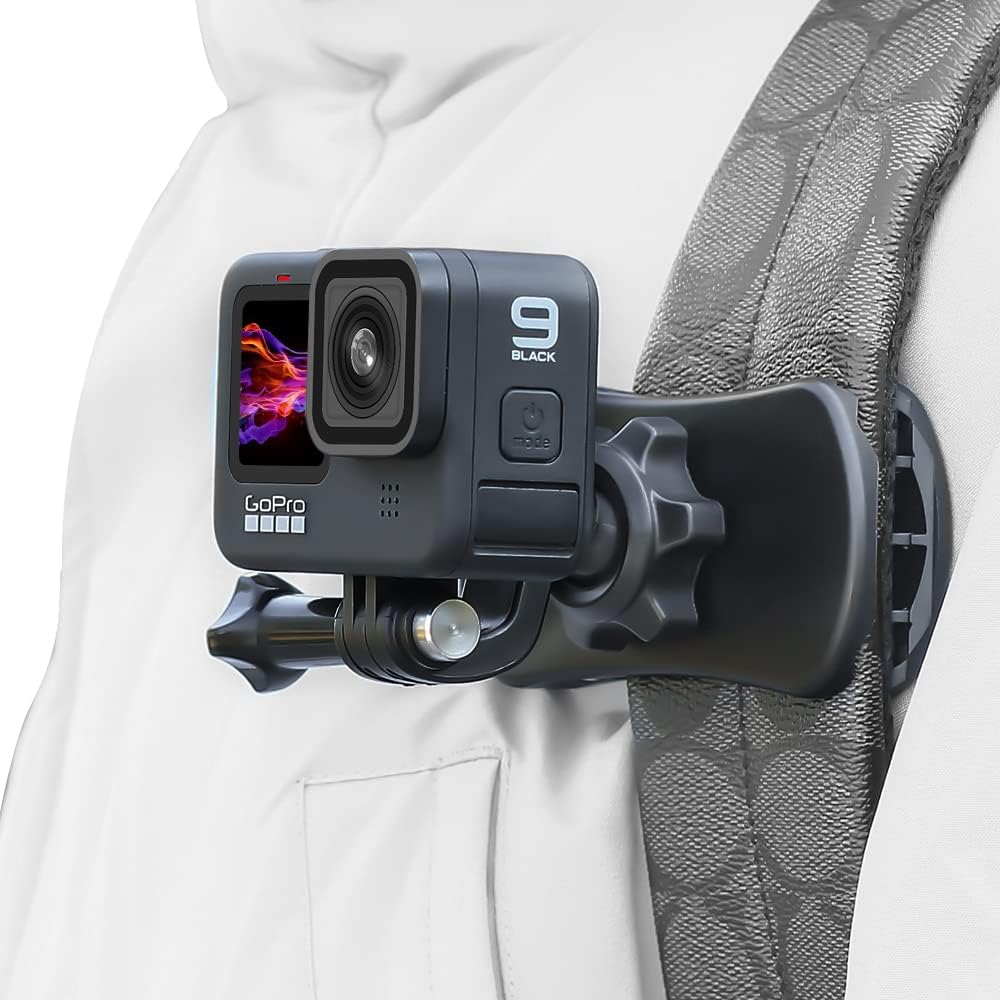 360 Rotation Backpack Mount for GoPro & Action Cams
