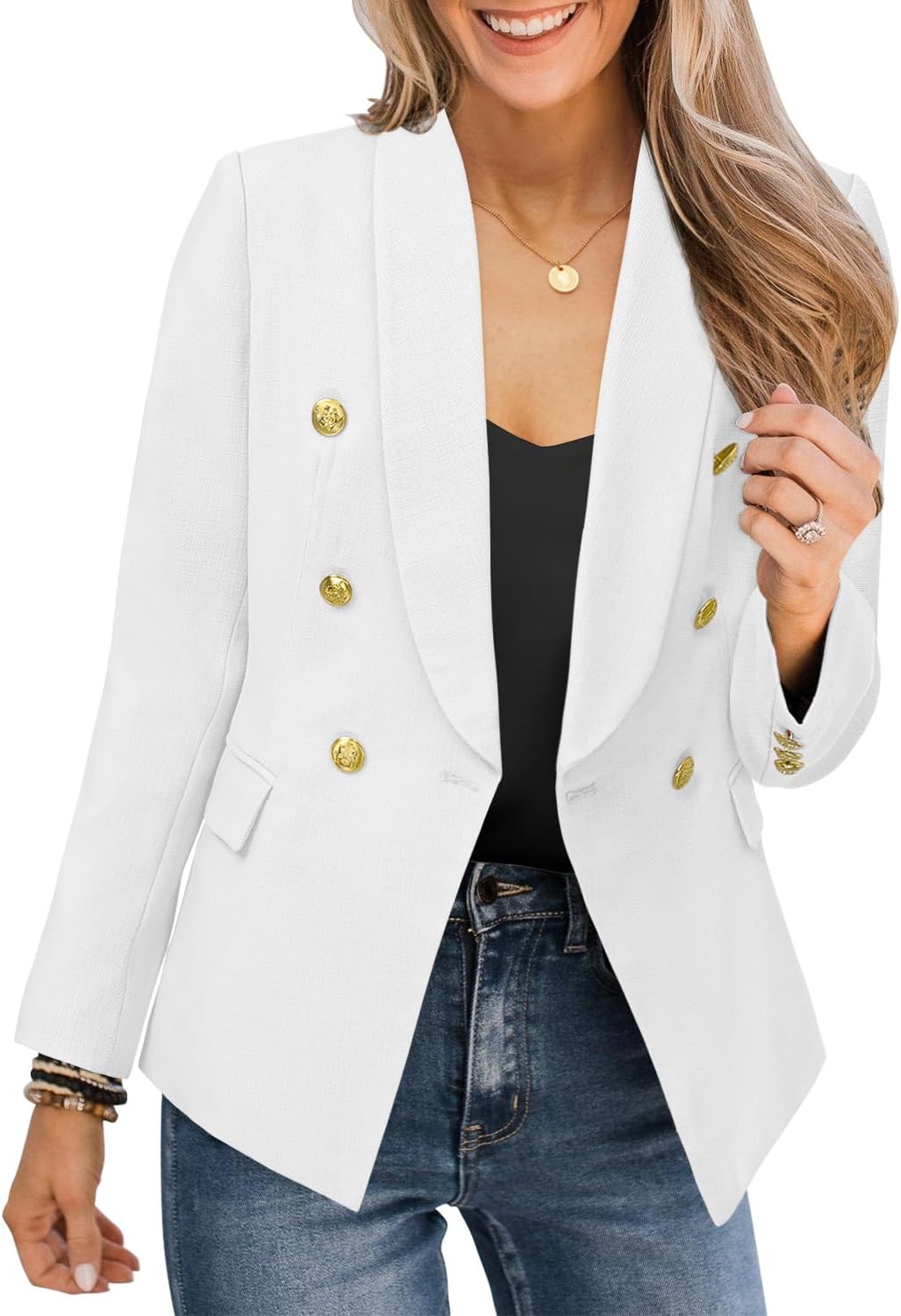CRAZY GRID Womens Casual Blazer Jacket for Stylish Work Wear
