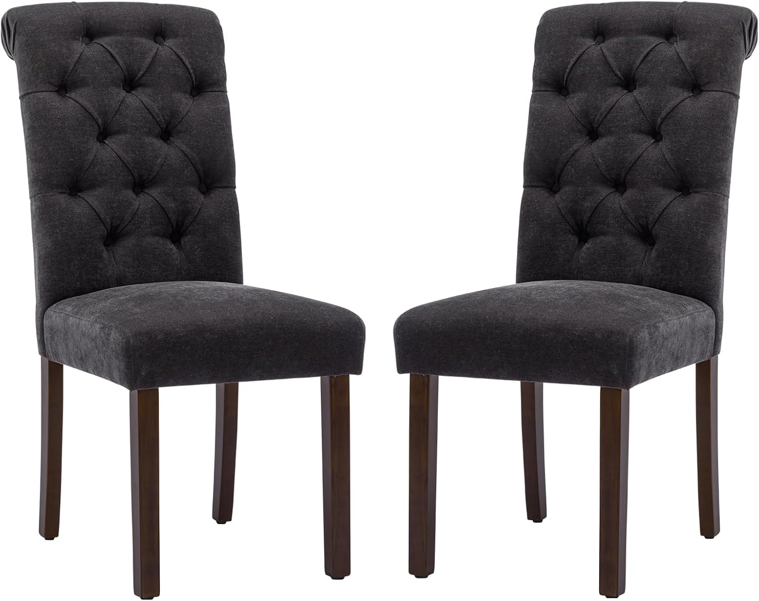 Elegant Button Tufted Dining Chairs Set of 2 for Modern Homes