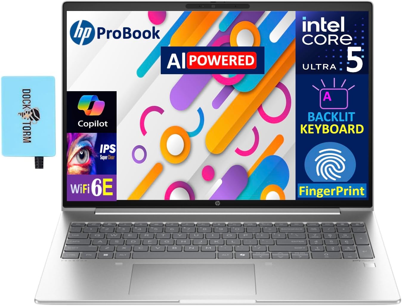 HP Probook 460 AI Powered Laptop with 16.0 in IPS Display