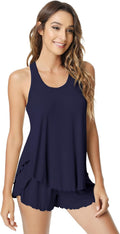 NACHILA Pajamas for Women Viscose Bamboo Tank and Shorts Set - Soft