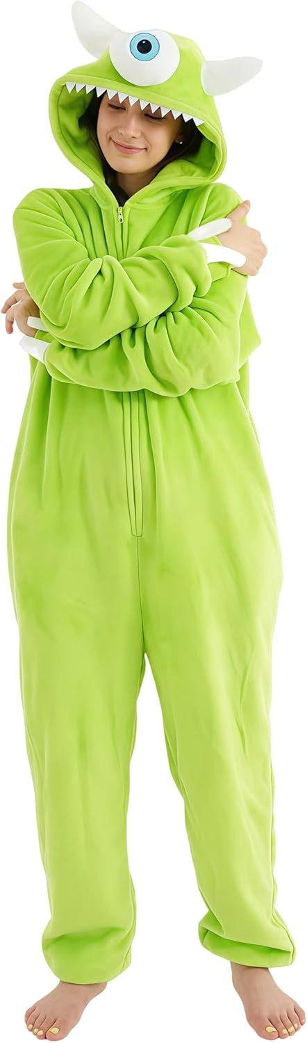 Unisex Adult Onesie Pajamas for Cozy Halloween and Christmas Fun