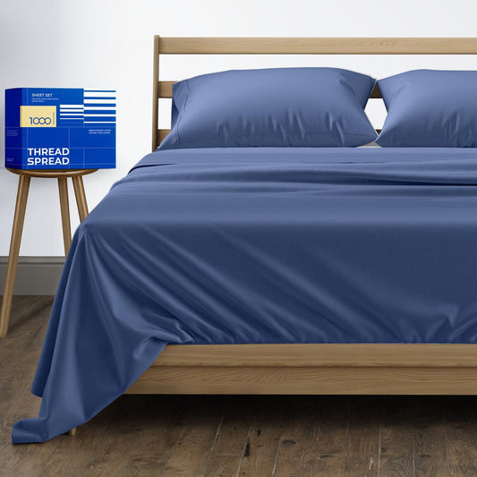 100% Egyptian Cotton Queen Sheet Set for Luxurious Comfort