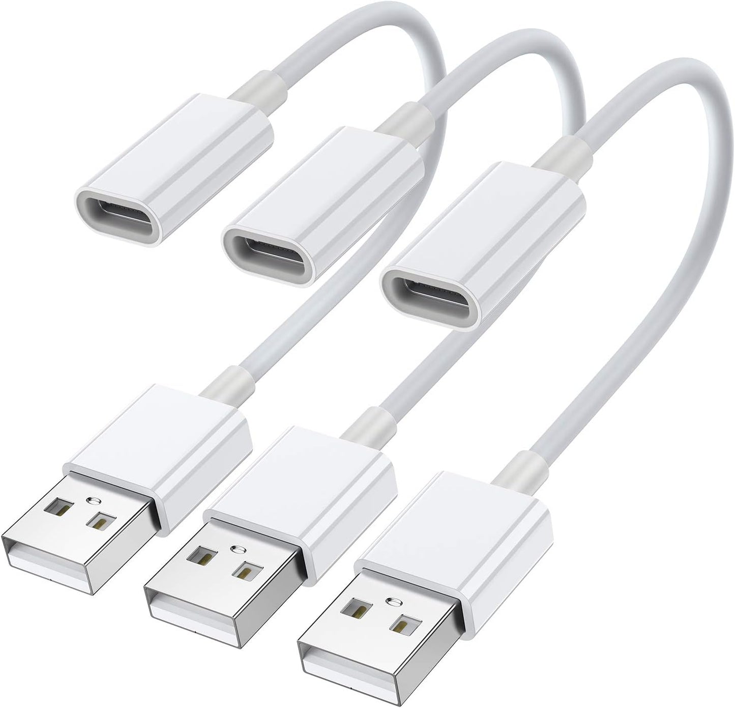 3-Pack USB C Female to USB Male Adapters - Universal Compatibility