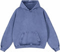 Mens Oversized Hoodies Pullover Women Fall Acid Wash Plain Preppy vibe