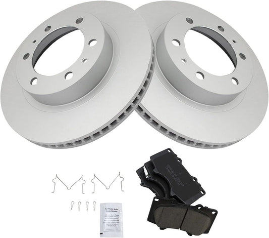 TRQ Front Brake Pad & Rotor Kit for Toyota 4Runner & Tacoma