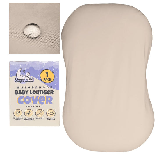 Waterproof Organic Cotton Baby Lounger Cover - Keep Clean & Comfy!