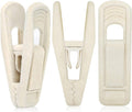 Beige Velvet Hanger Clips by TOFIIGREM - 80-Pack Non-Slip