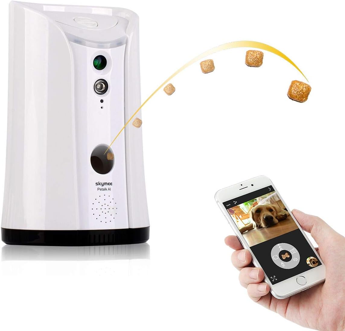 SKYMEE Pet Camera: Treat Dispenser & Alexa Compatible