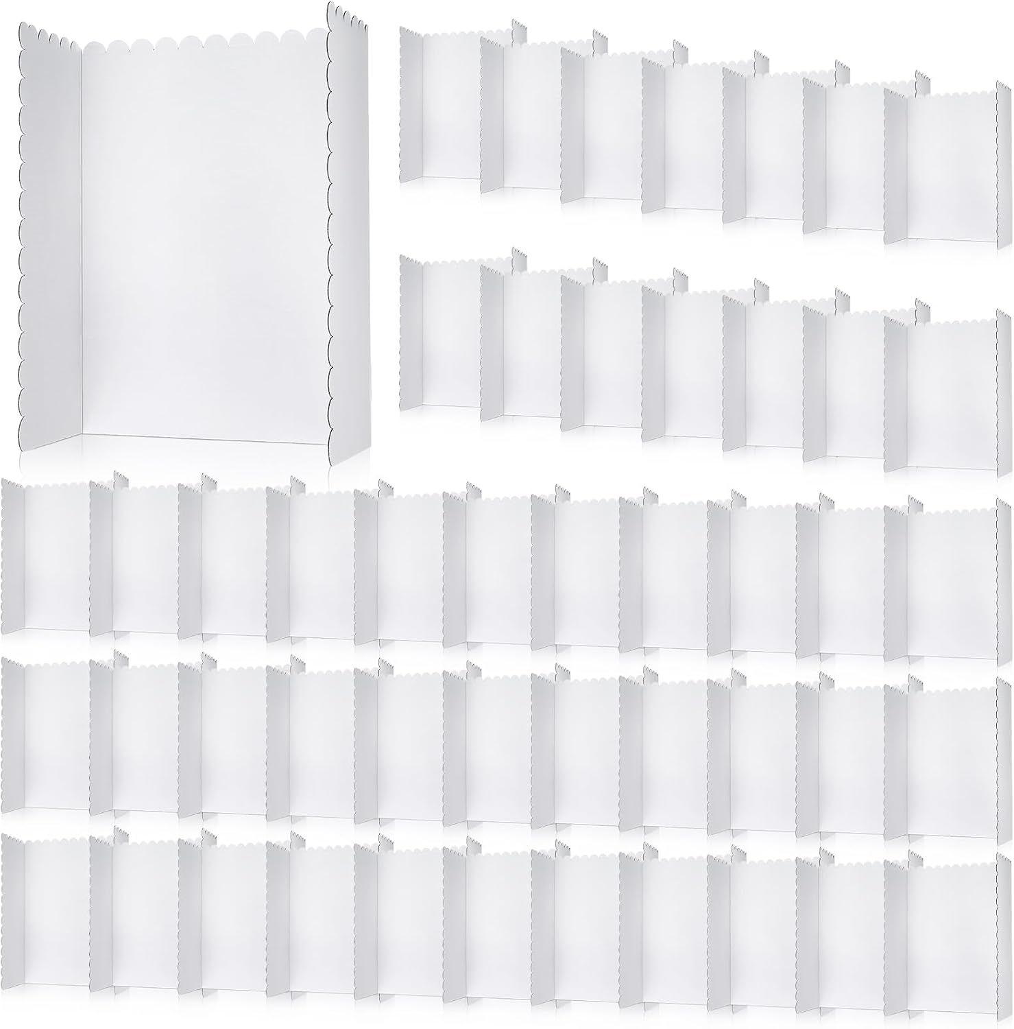 48 Pcs Trifold Poster Display Boards for School Projects and More