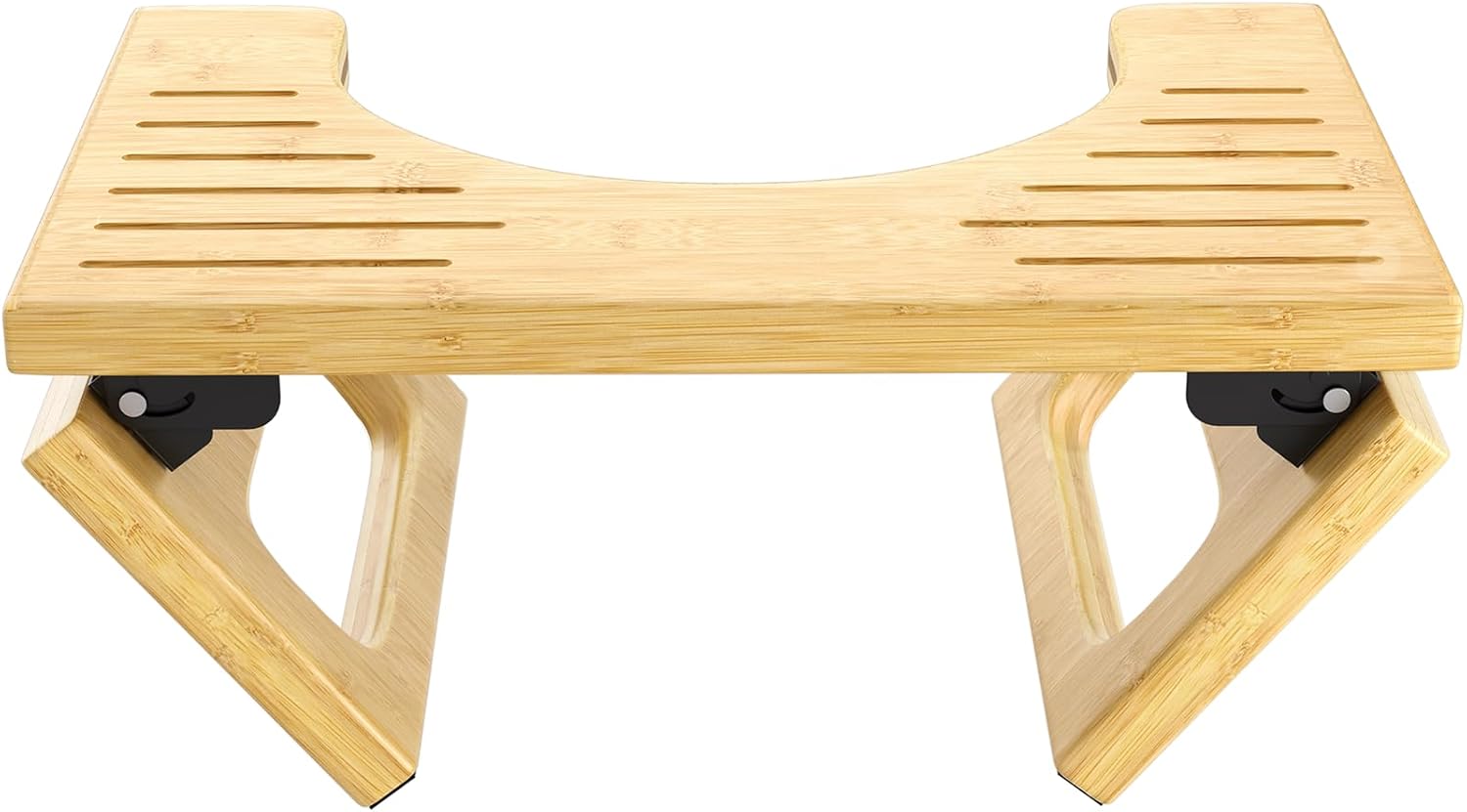 Bamboo Toilet Stool for Adults - Foldable Squatting Potty Stool