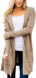 Long Cardigans for Women Hooded Open Front Sweater - Cozy Layer