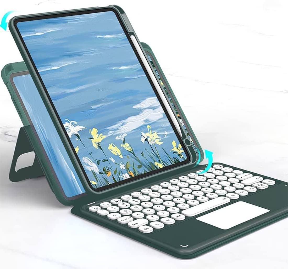 Magnetic Keyboard Case for iPad 9 8 7 10.2ft' with Touchpad