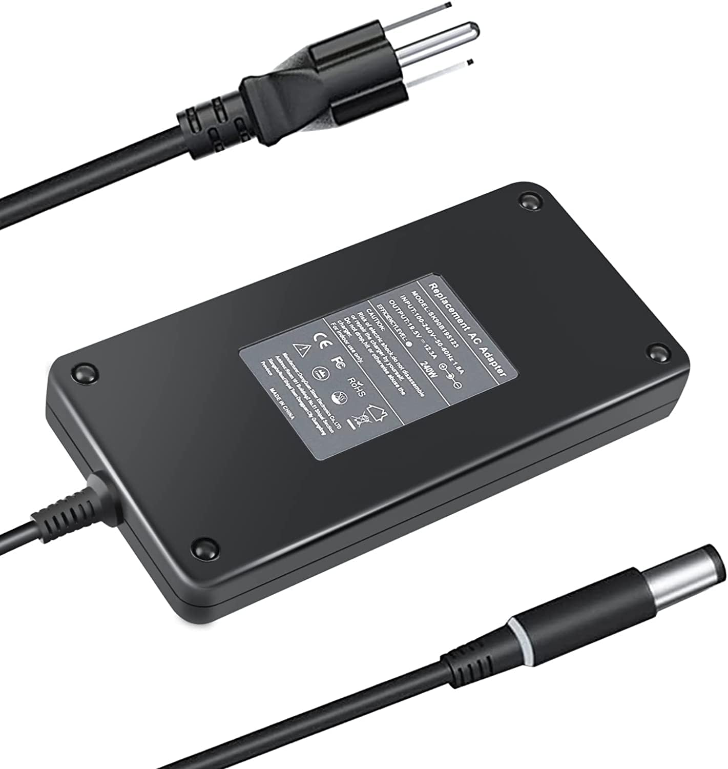 240W Dell Alienware Laptop Charger - Fast Replacement by TSKYBEAR