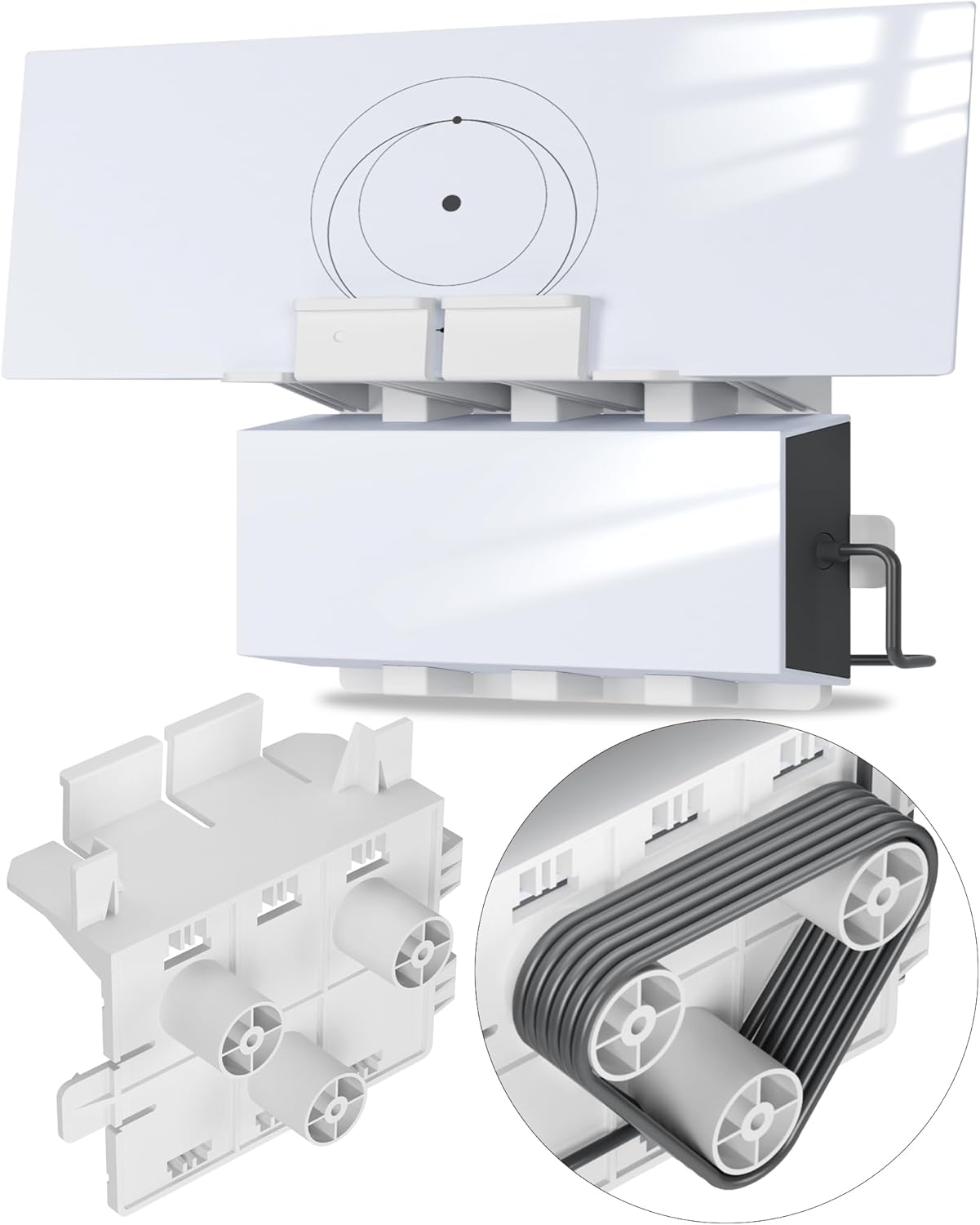 Wall Mount Holder with Cable Winding for Starlink Gen 3 Router