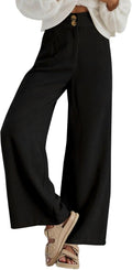 Sidefeel Corduroy Wide Leg Pants High Waisted - Casual Comfort Women's