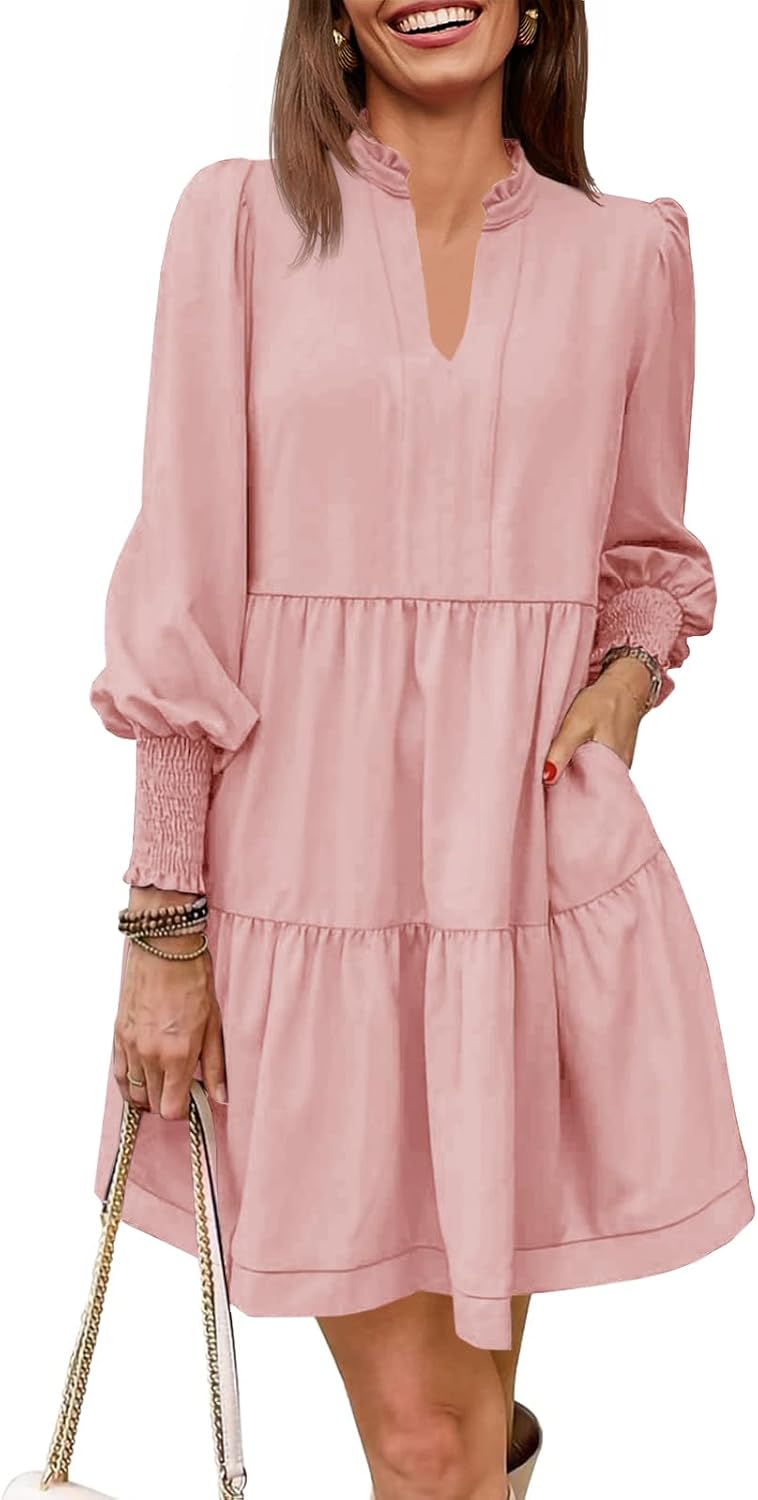 Imily Bela Womens Fall Long Sleeve Tunic Dress for All Occasions