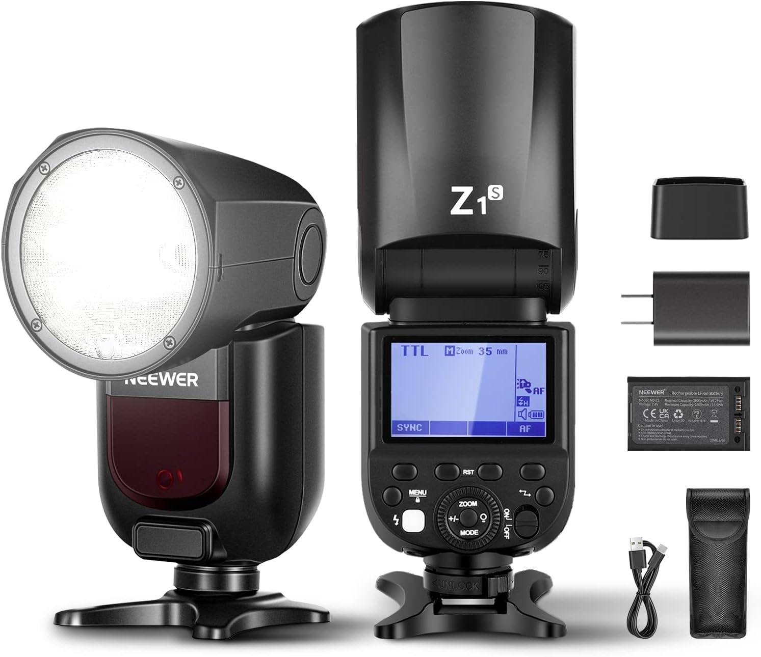 NEEWER Z1-S TTL Round Head Flash Speedlite - Power With Precision!