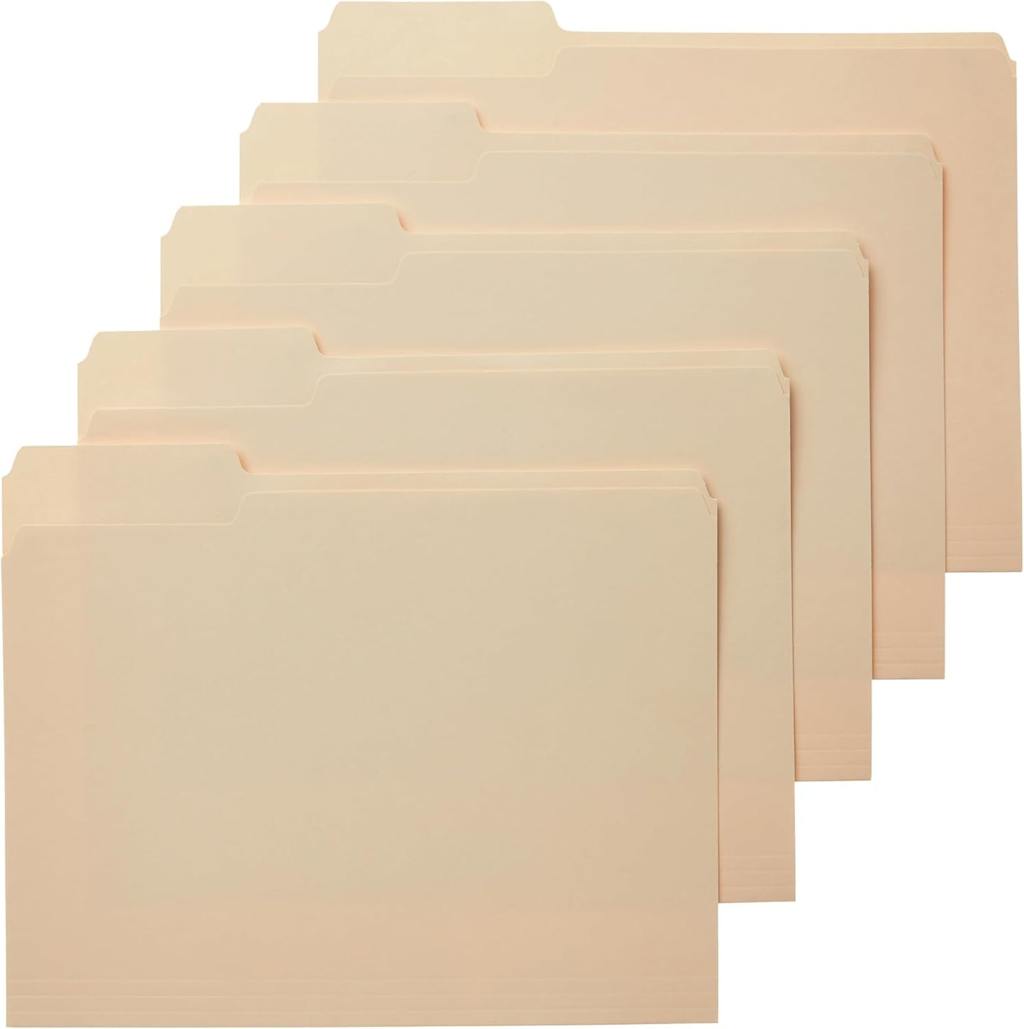 Organize Efficiently:  Basics 1/3-Cut File Folders - Pack of 100