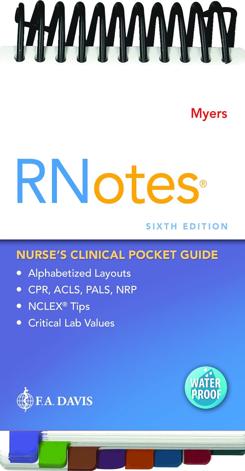 RNotes Nurse's Clinical Pocket Guide for Quick Reference