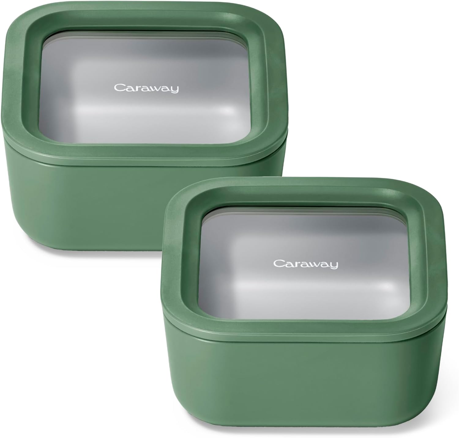 Caraway 2pc Glass Food Storage Set - Non Toxic & Versatile