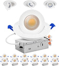 Adetu 4 in Gimbal LED Recessed Lights - Adjustable, Dimmable 12 Pack