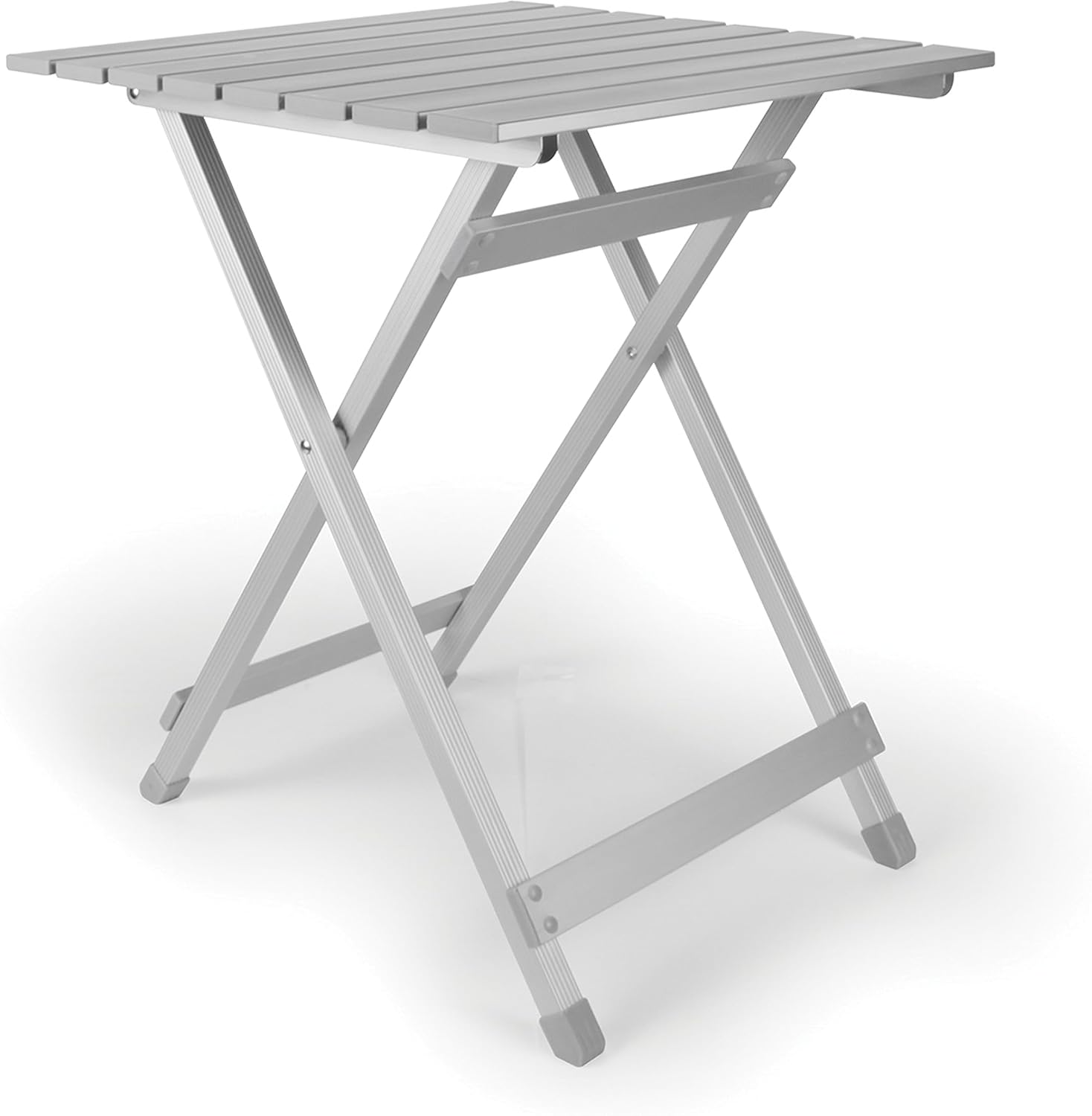 Large Aluminum Side Table | Easy Setup & 110lbs Capacity | Compact RV Storage