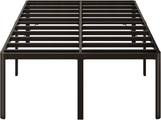 24 Inch High Queen Bed Frame with Rounded Corners for Safety