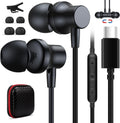 USB C Wired Headphones for iPhone 16 Plus and Android - Magnetic Noise