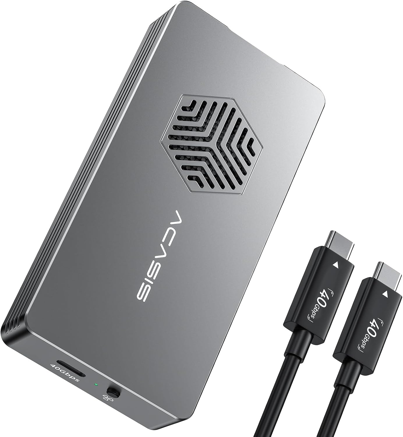 ACASIS 40Gbps M.2 NVMe SSD Enclosure with Cooling Fan