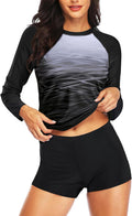 Two Piece Rash Guard Long Sleeve Swimsuit - UPF 50+ Protection Shirts