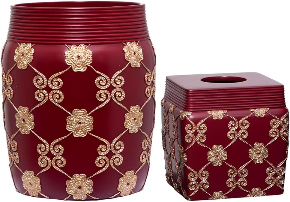 Elegant Rose Luxury Bathroom Accessories Set for Modern Decor