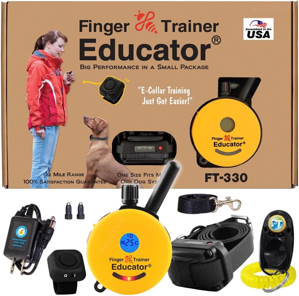 E-Collar FT-330 Waterproof Remote Trainer for Dogs - 1/2 Mile Range