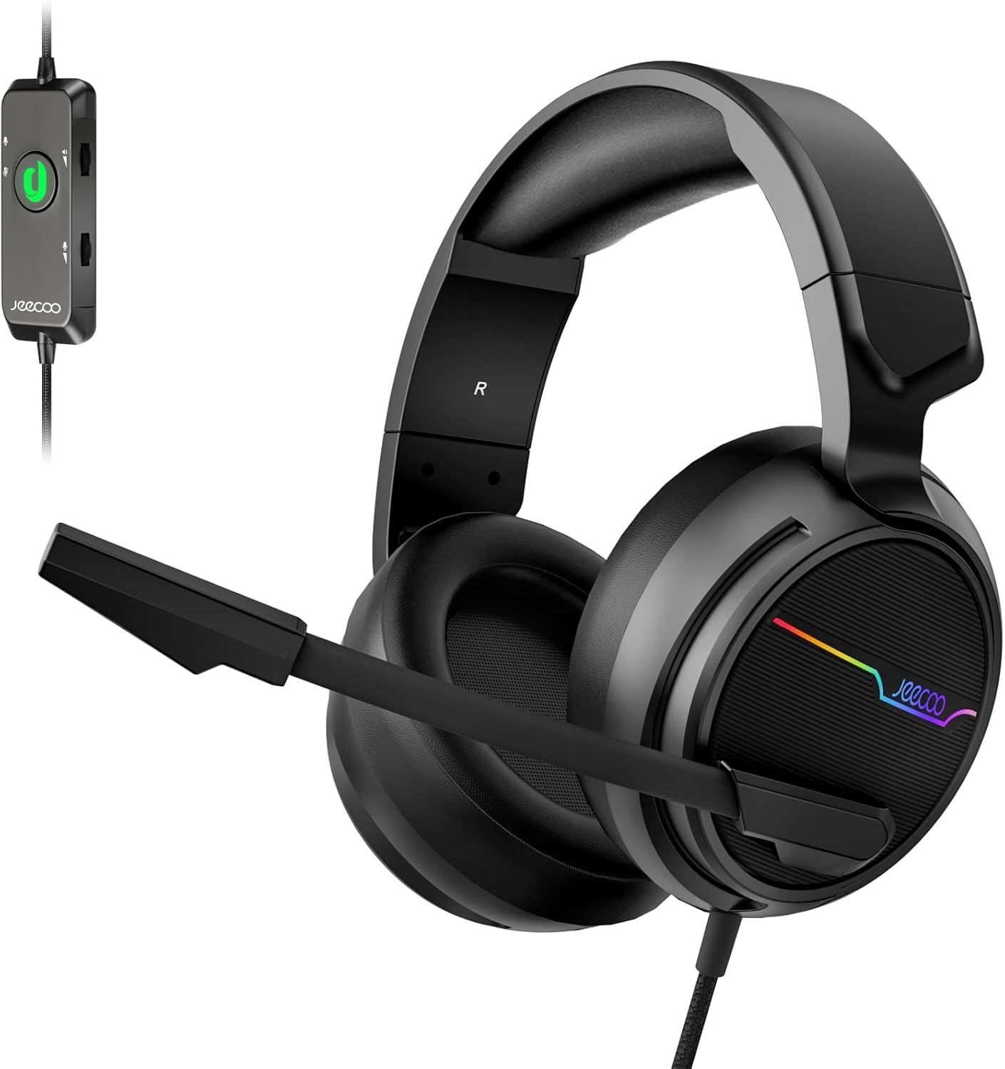 Jeecoo V20U Gaming Headset - Immersive 7.1 Surround Sound