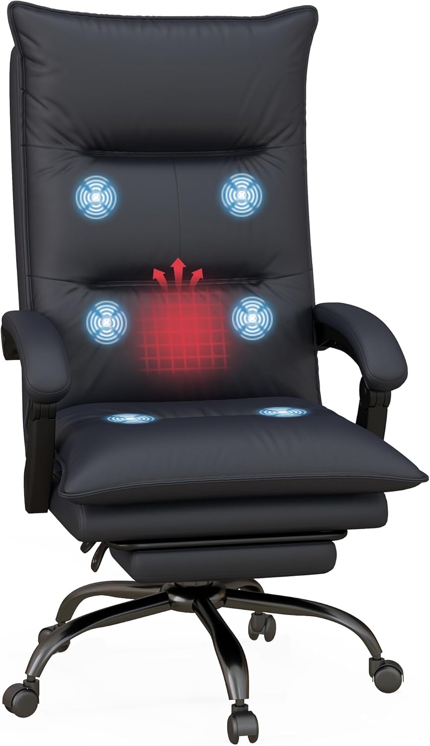 Vinsetto Heated Massage Office Chair - Ultimate Comfort