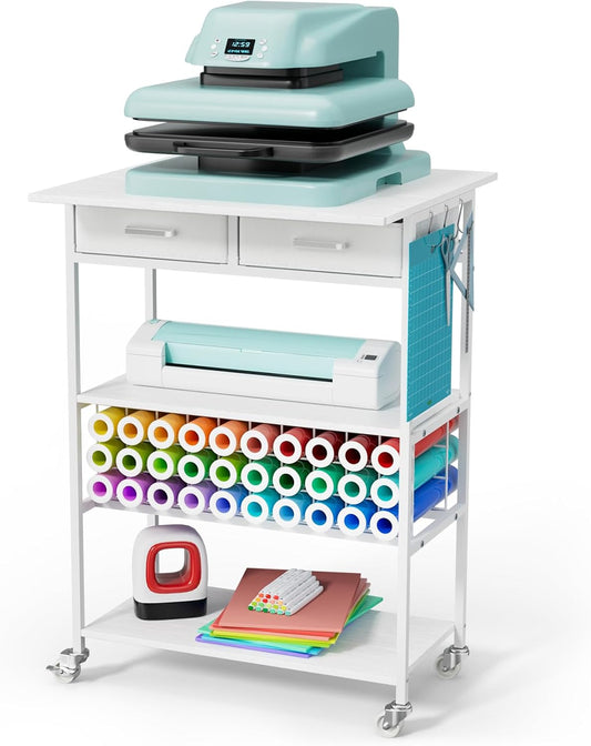 Movable Heat Press Table for Cricut and Sublimation Printing