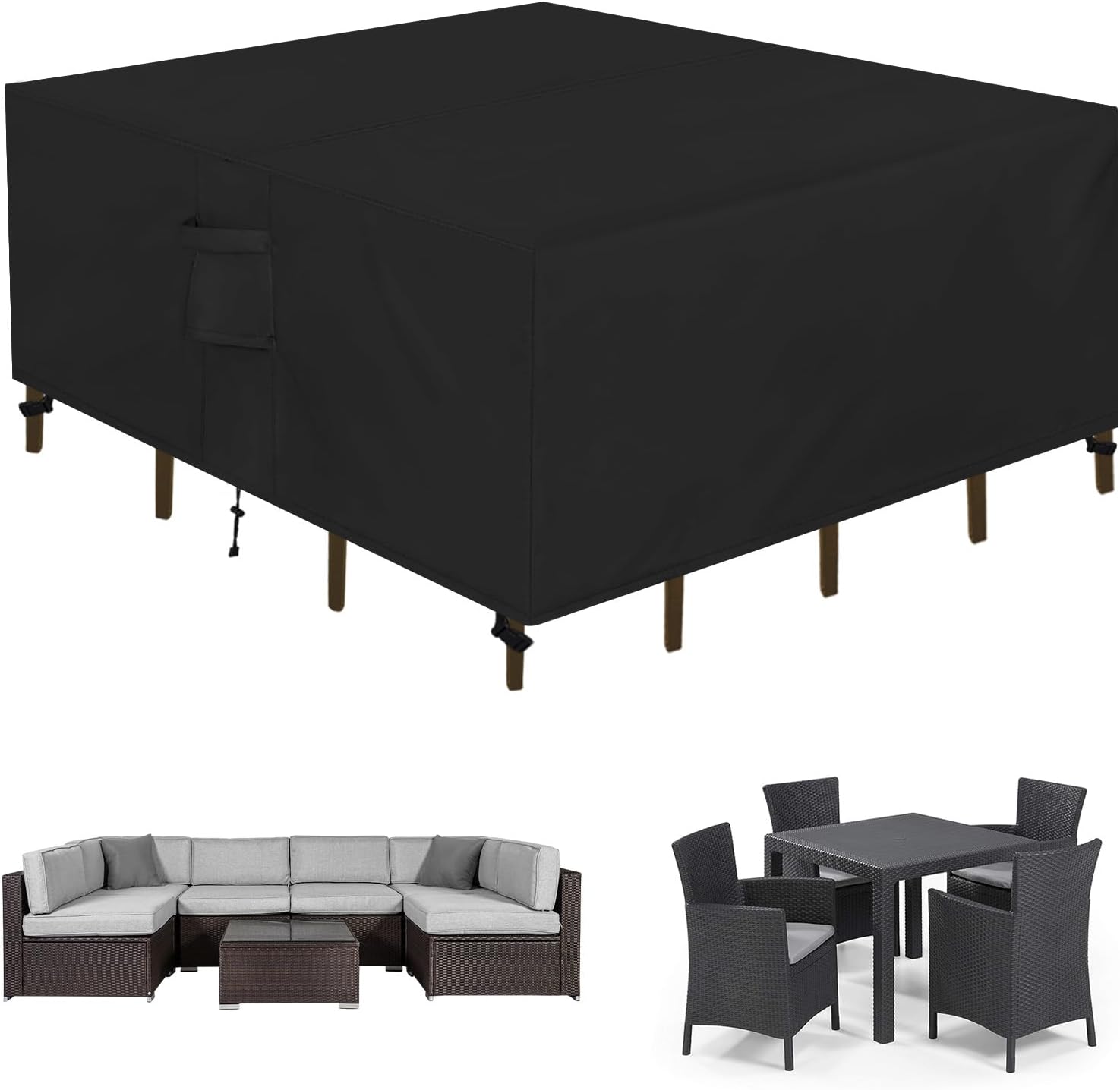 Easy-Going Square Patio Furniture Cover for Outdoor Protection