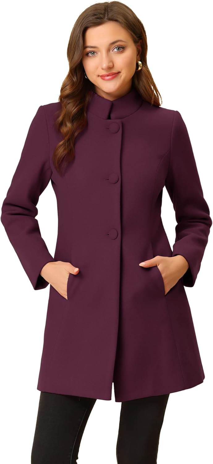 Allegra K Women's Winter Overcoat for Stylish Cold Weather Wear