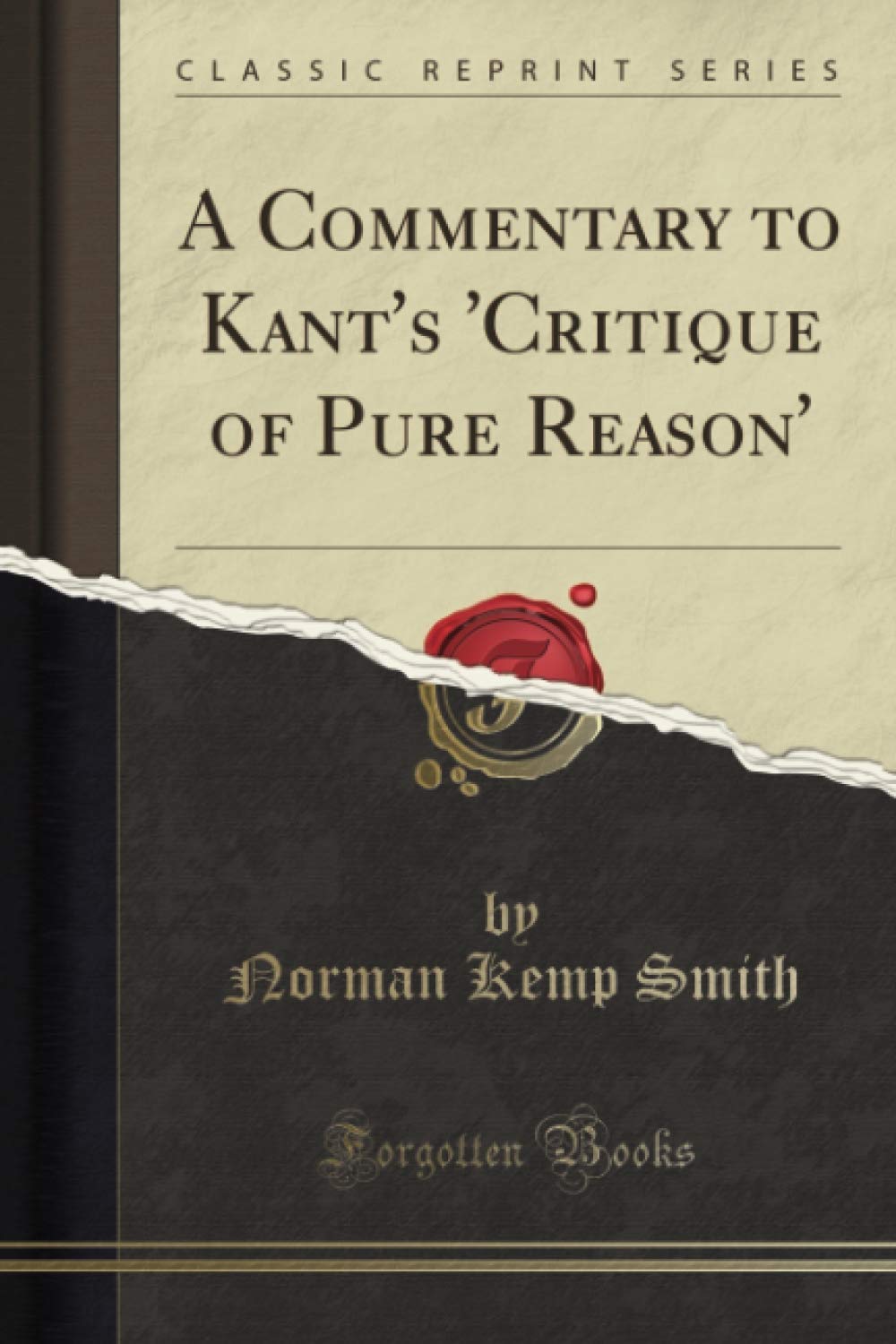 A Commentary to Kant's 'Critique of Pure Reason' - Insightful Analysis