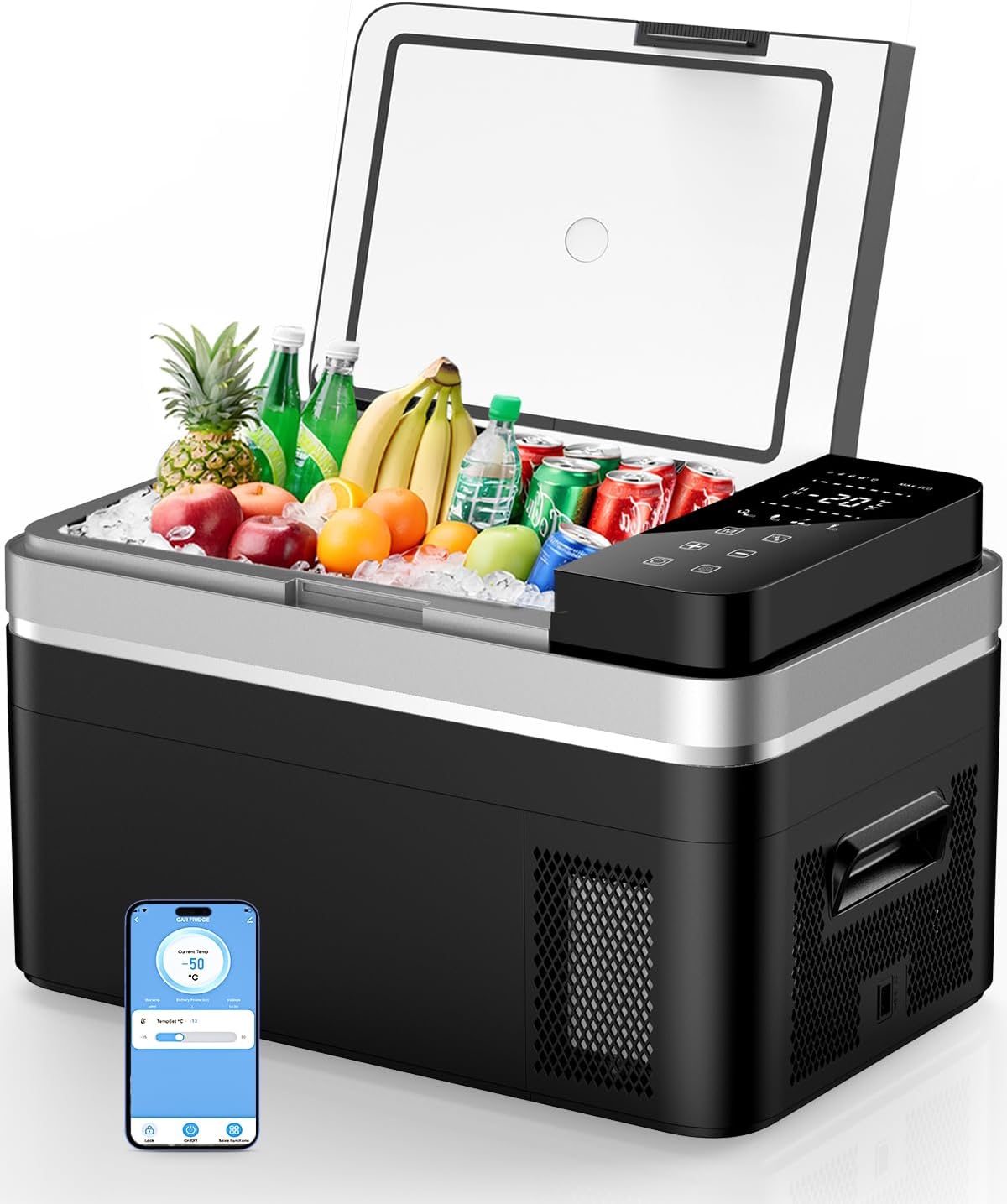 12 Volt Refrigerator with APP Control for Camping and Travel