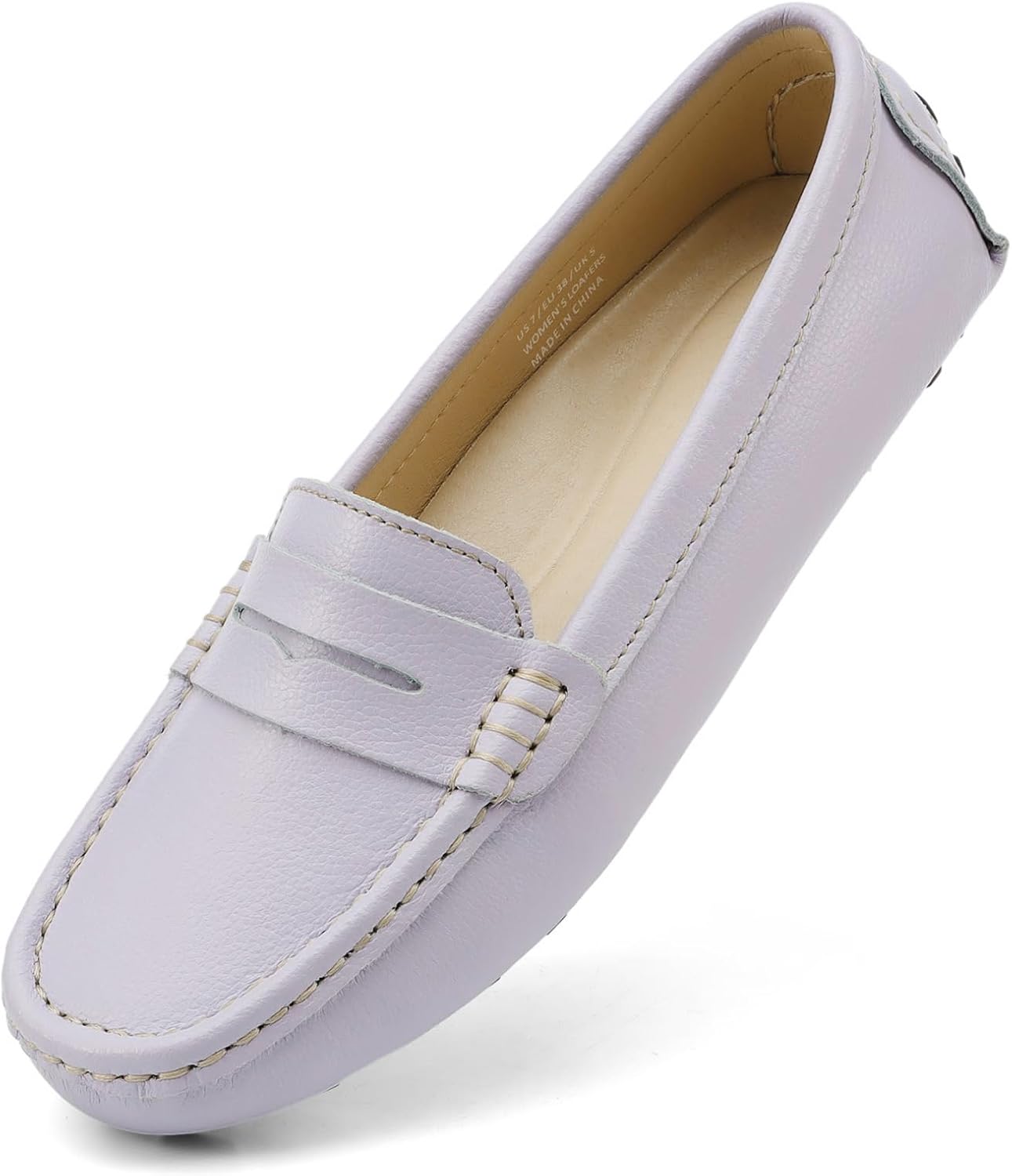 Comfortable Leather Slip-On Loafers for Casual or Dressy Use