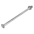 3/8ft x 12ft (50 Pack) Galvanized Carriage Bolt Kit - Durable Exterior