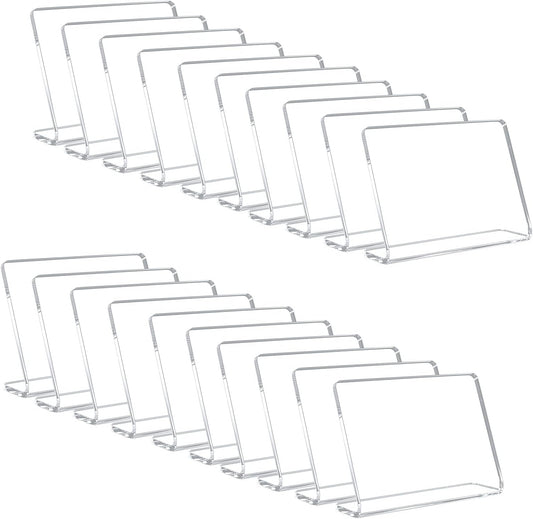 20 Pack Acrylic Mini Chalkboard Signs for Food and Events