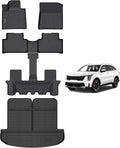 AIPOIL Floor Mats & Cargo Liner Set for 2021-2025 Kia Sorento - All