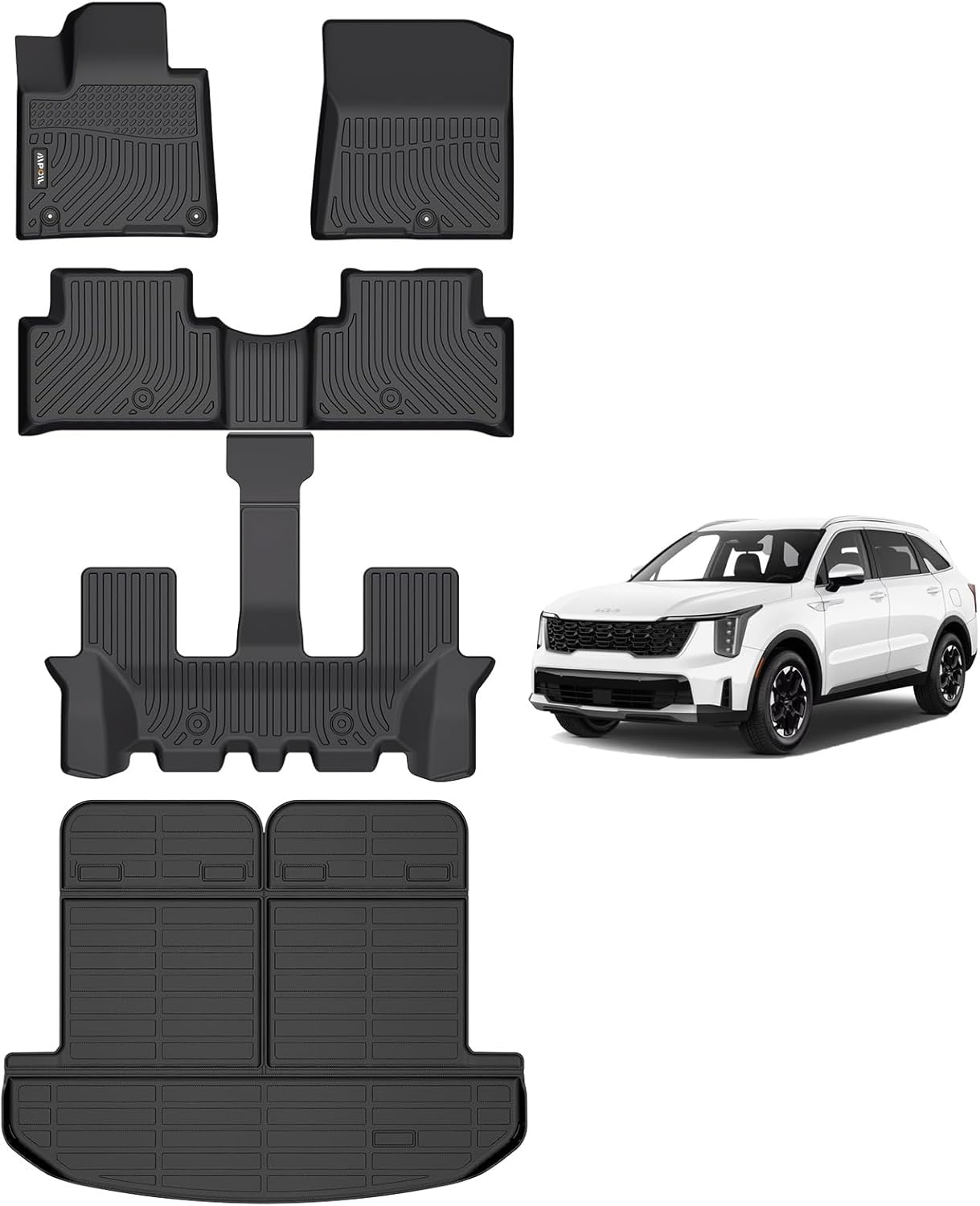 Custom Fit Floor Mats & Cargo Liner Set for Kia Sorento 2021-2025