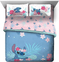 Lilo & Stitch Paradise Dream Queen Bed Set - Soft Reversible Comforter